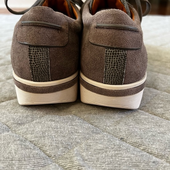 GENTLE SOULS Kenneth Cole 8.5 Gray Suede Leather Sneakers Excellent Cond - Picture 5 of 9